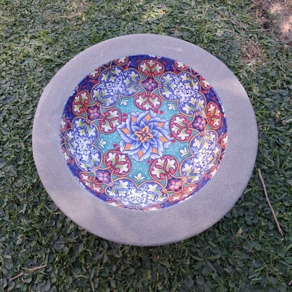 Tropical Garden Birdbath/Feeder