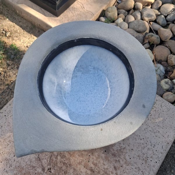 Limited Stock Light Blue Pool -  Teardrop Seed Bowl/Feeder