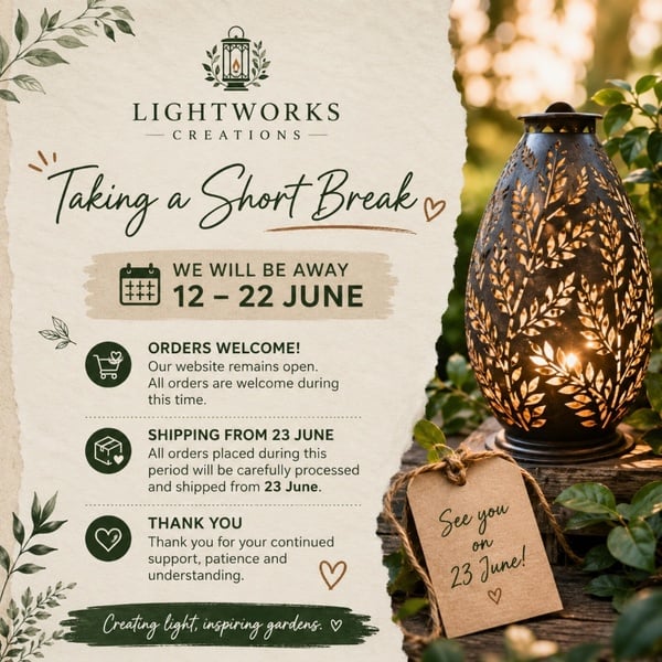 Lightworks Creations | Short Break Notice