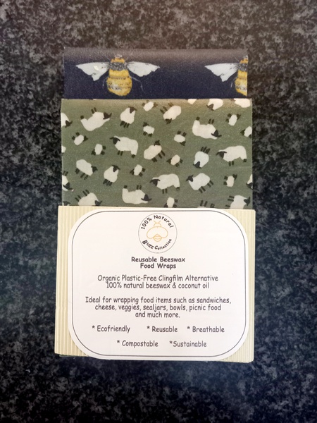 Beeswax Food Wraps - 2 packs