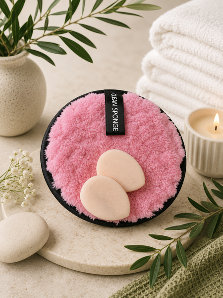 Skincare combo with 1 x microfiber cloth and 2 x eye make-up remover cloth