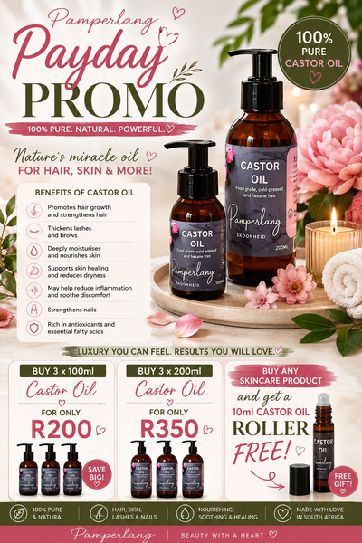 3 x 200ml Castor oil promotion till 30 June 2026