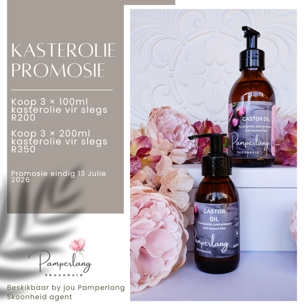 3 x 100ml Castor oil promotion till 30 June 2026 picture