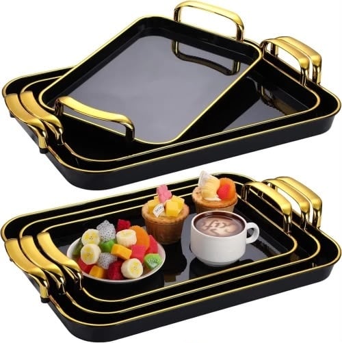 Luxury Serving Tray Set (3 Piece)