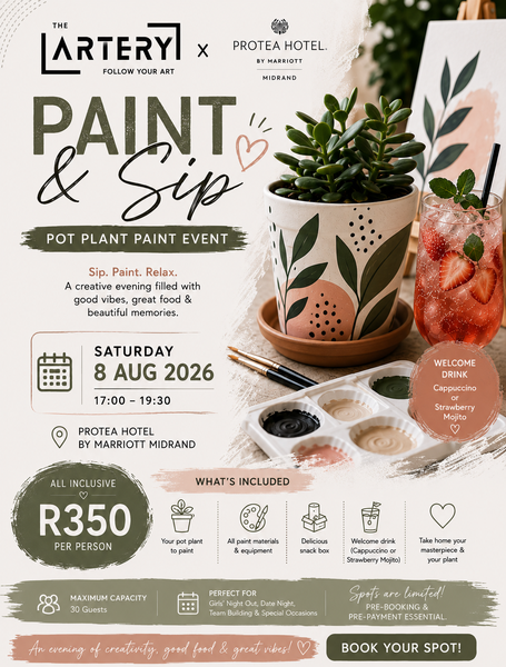 Paint & Sip: Pot Plant Edition at Protea Hotel by Marriott Midrand