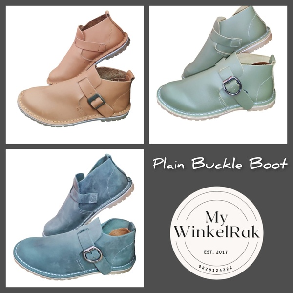 Plain Buckle Boot