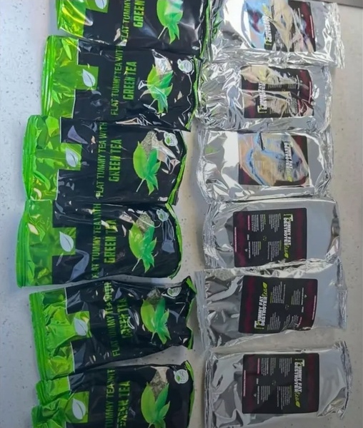 Mama's Flat Tummy tea with green tea and Tummy tea fat destroyer  Combo 250ml each