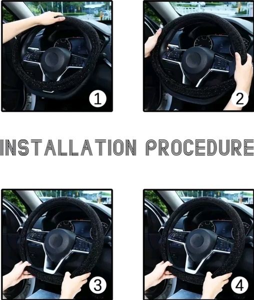 Steering wheel cover and car seat back hooks