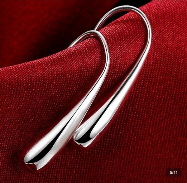 Water Drop Sterling Silver Earrings