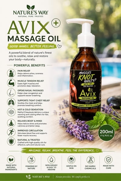 Avix Massage Oil 200ml