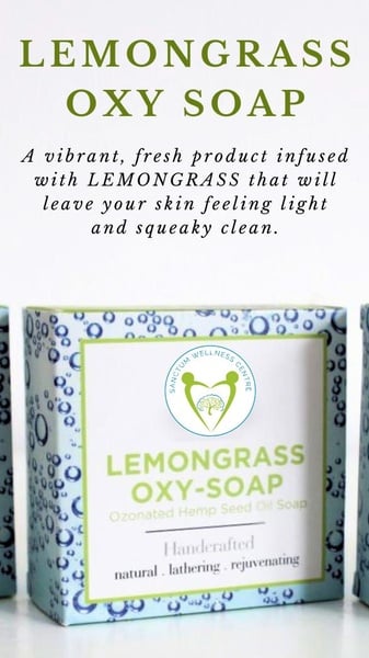 Lemongrass + Oxy Hemp Soap (100g)