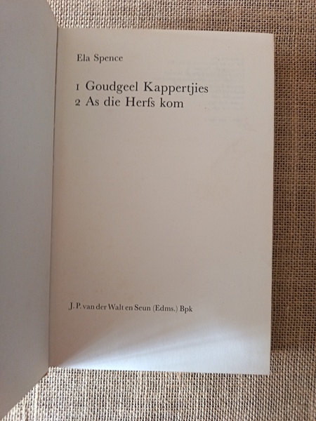 Goudgeel Kappertjies / As die Herfs Kom