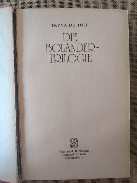 Die Bolander Trilogie