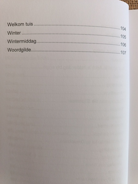 Om In Woorde te Woon