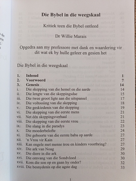 Die Bybel in die Weegskaal