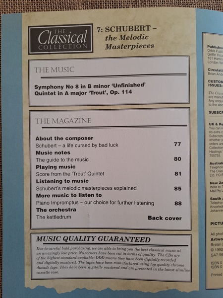 The Classical Collection 7 Schubert