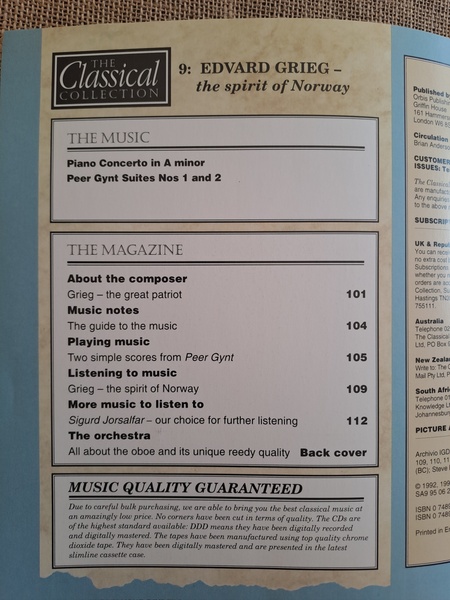 The Classical Collection 9 Grieg