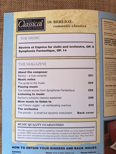 The Classical Collection 19 Berlioz