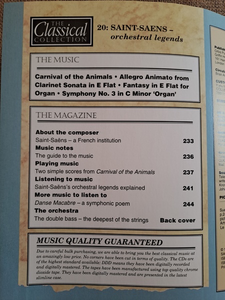 The Classical Collection 20 Saint - Saens