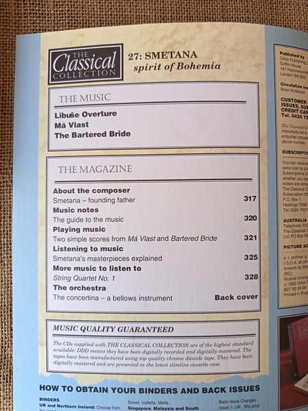 The Classical Collection 27 Smetana