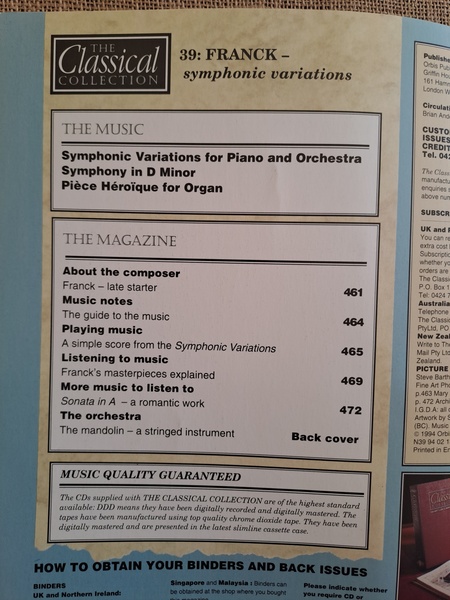 The Classical Collection 39 Franck