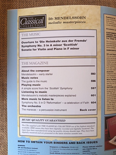 The Classical Collection 50 Mendelssohn