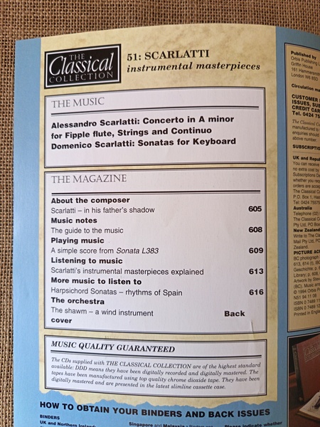The Classical Collection 51 Scarlatti