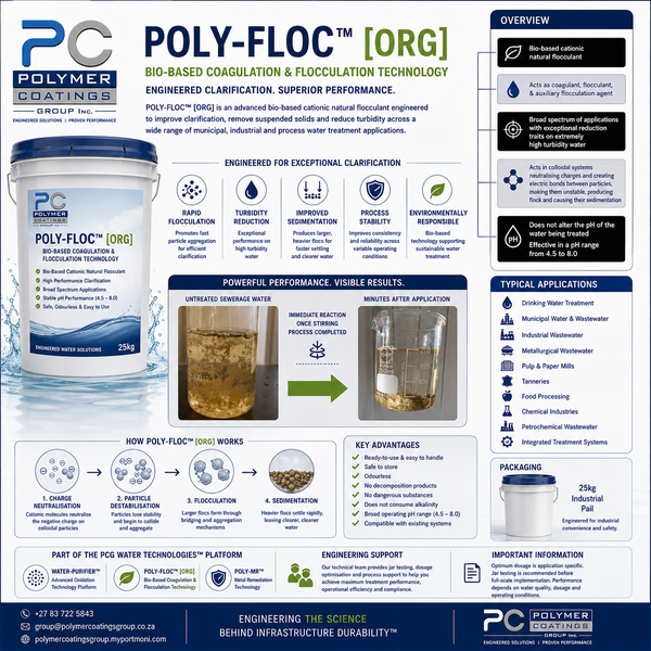 POLY-FLOC [ORG] Bio-Based Coagulation & Flocculation Technology