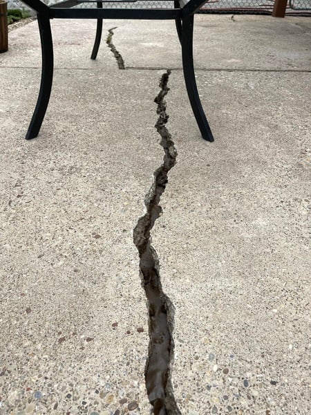 WHEN CONCRETE CRACKS ARE TREATED COSMETICALLY picture