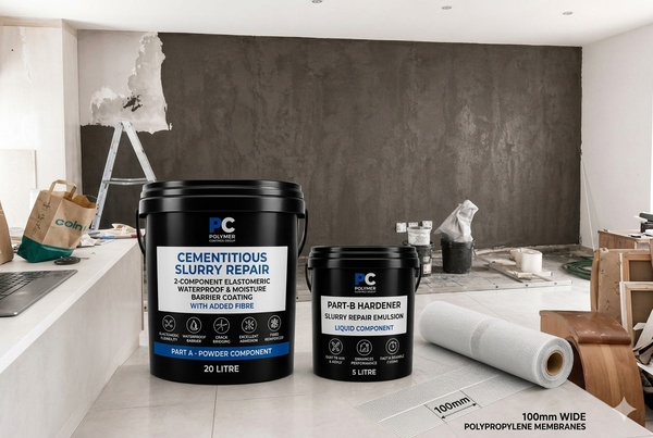 Cementitious Slurry Repair Kit : Emulsion designed to absorb unwanted moisture in Cement Substrates