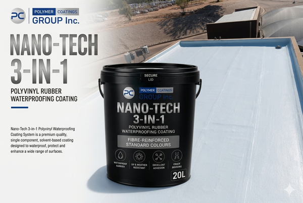 Solvent-Based WaterProofing Coating System : 3-in-1 Application for Walls, Roofs and Steel.