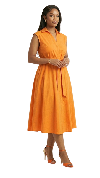 Linen Midi Dress