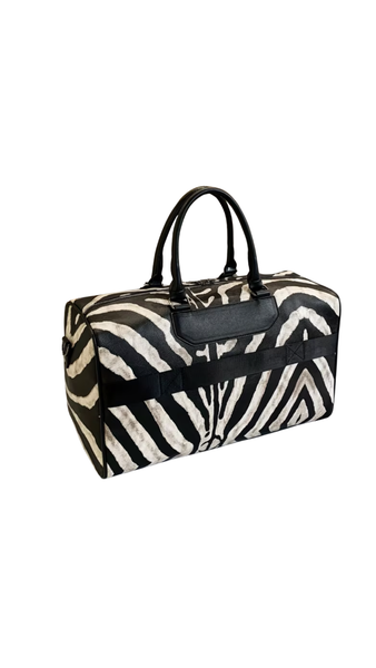 Zebra Print Duffel Bag