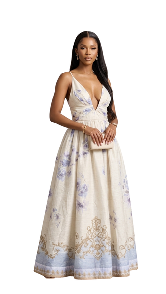 The Amalfi Watercolor Maxi