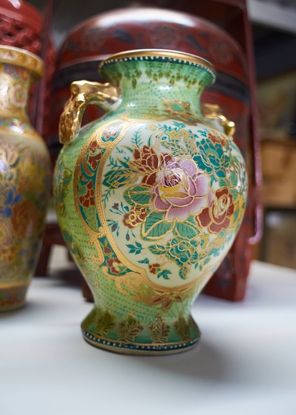 Vase green