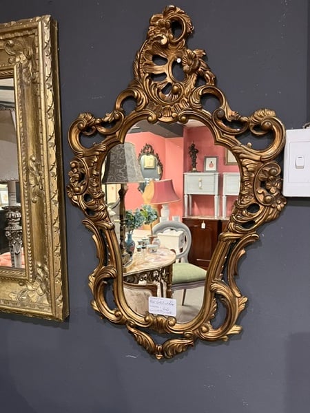 Ornate Mirror, gold