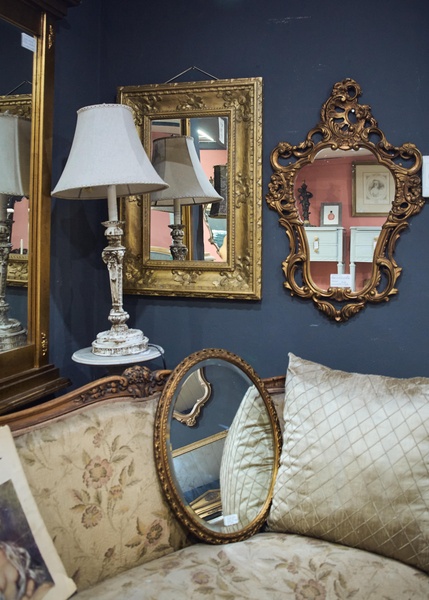 Ornate Mirror, gold