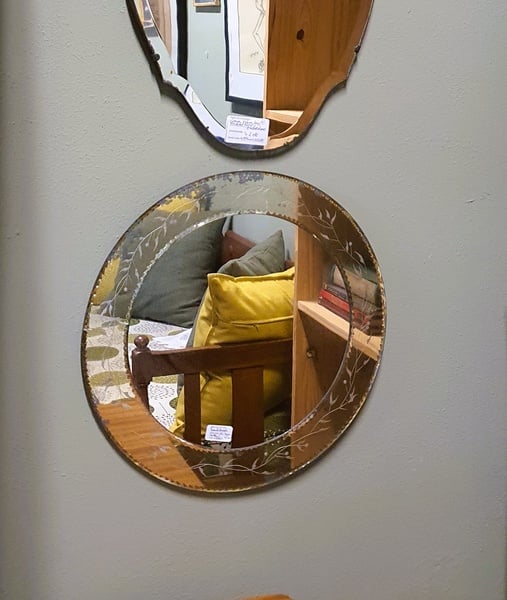 Round Mirror framed Mirror