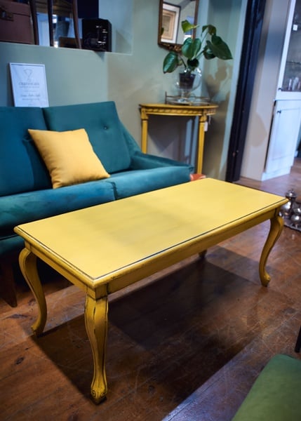 Yellow coffee table