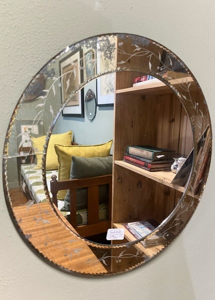 Round Mirror framed Mirror