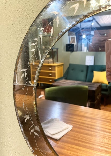 Round Mirror framed Mirror