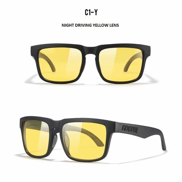 KDeam KD332 Classic Eyewear: Colour C1-Y with Night Driving Lens