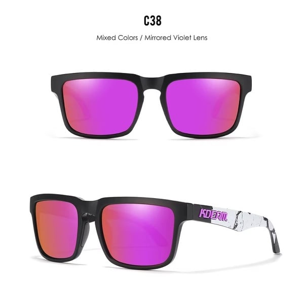 KDeam KD332 Classic Polarised Sunglasses: Colour C38