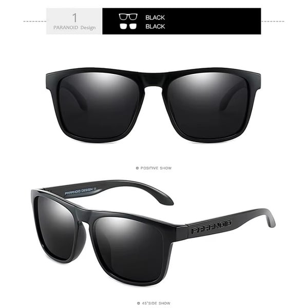 Paranoid P8818 Classic Polarised Sunglasses: Colour C1 (Gloss Black Frame)