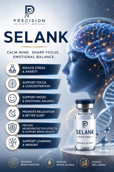 Precision Peptides Selank 5mg vial