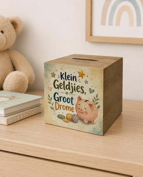Moneybox – Klein Geldjies Groot Drome