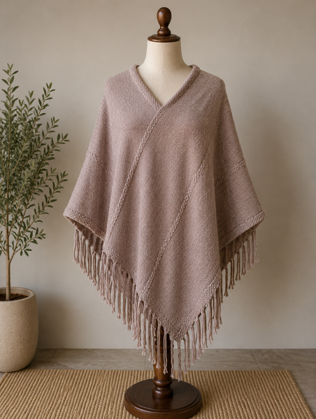 Cotton Road poncho pink