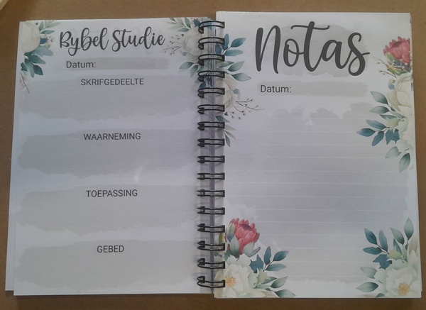 A5 Bybel Studie joernaal