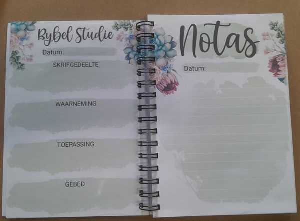 A5 Bybel Studie joernaal