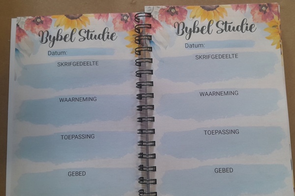 A5 Bybel Studie joernaal